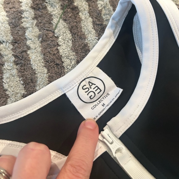 SAGE Collective Women's Active Dress with Shorts, Black, Size M - Picture 4 of 6